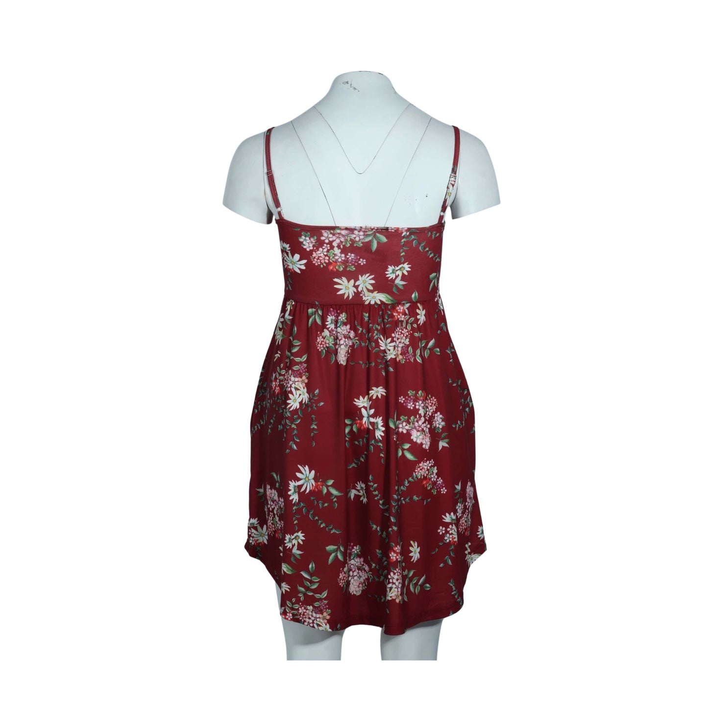 BRANDS & BEYOND Womens Dress XL / Burgundy Printed All Over Dress