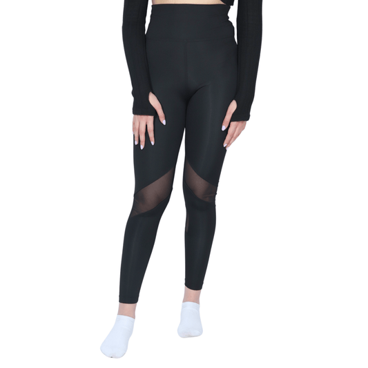 BRANDS & BEYOND Womens sports Knee Mesh design leggings