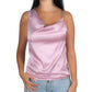 BRANDS & BEYOND Womens Tops S-M / Pink Cowl Neck Chain Detailed Blouse