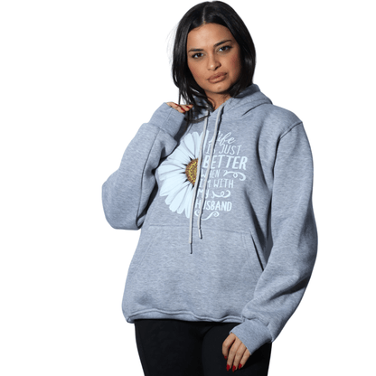 BRANDS & BEYOND Womens Tops S / Grey Pull Over Hoodie