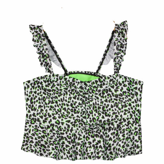 BREAKING WAVES Girls Swimwear S / Multi-Color BREAKING WAVES - Kids - Cheetah-Print Swimsuit