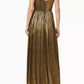 BRONX AND BANCO Womens Dress M / Gold BRONX AND BANCO - Florence Metallic Strapless Gold Dress