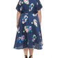 DKNY - Floral Hi-Low Wrap Dress