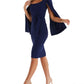 QUIZ - Crepe Scoop Neck Sheath Dress