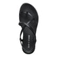 SUN+STONE - Faux Leather Toe-Post Slingback Sandals