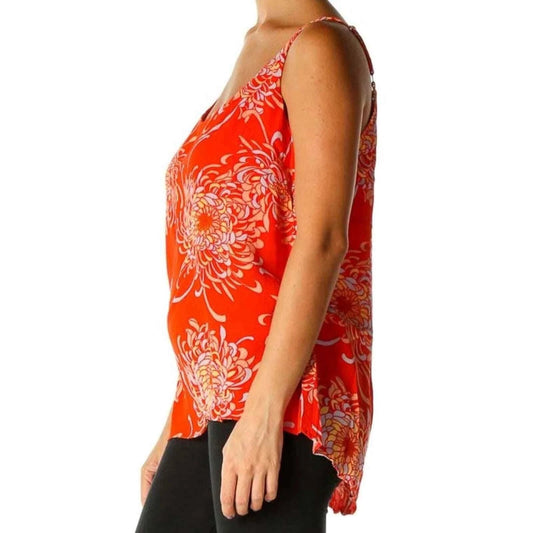 CABI Womens Tops XS / Multi-Color CABI -  Floral Sleeveless Blouse