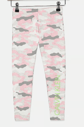 CALVIN KLEIN Girls Bottoms M / Multi-Color CALVIN KLEIN - Printed Leggings Design