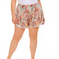 CALVIN KLEIN Womens Bottoms XXXL / Multi-Color CALVIN KLEIN - Leaf print shorts