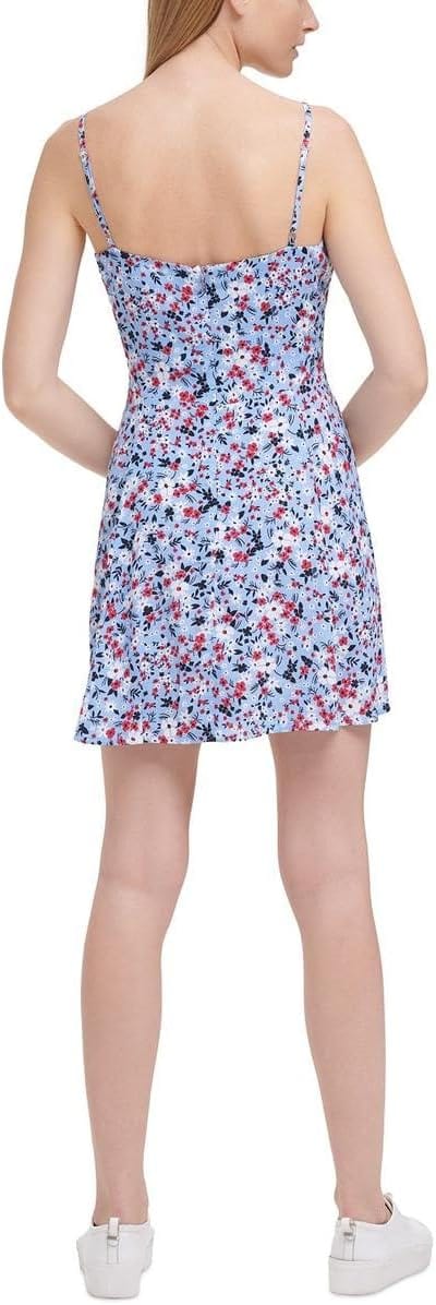 CALVIN KLEIN Womens Dress CALVIN KLEIN - Floral Summer Short Short Dress