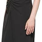CALVIN KLEIN Womens Dress M / Black CALVIN KLEIN - Ruched Sleeveless Sheath Dress