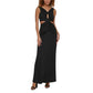 CALVIN KLEIN Womens Dress CALVIN KLEIN - V-Neck Cut-Out Evening Dress