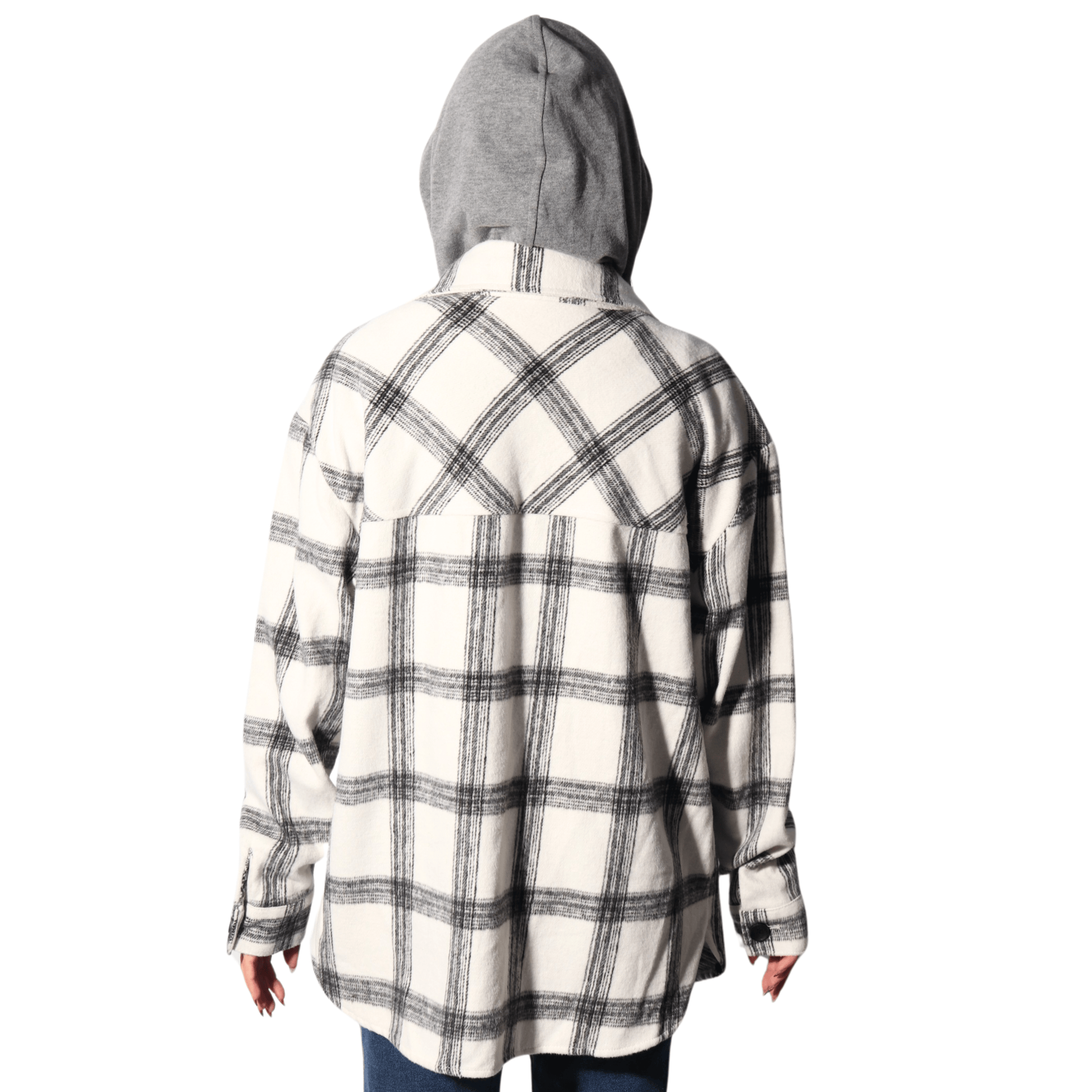 CALVIN KLEIN Womens Jackets M / Multi-Color CALVIN KLEIN - Plaid triple zipper jacket