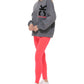 CALVIN KLEIN Womens Tops XL / Grey CALVIN KLEIN - Blouson-Sleeve Oversized Logo Sweatshirt