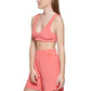 CALVIN KLEIN Womens Tops L / Pink CALVIN KLEIN - V-Neck Crop Tops