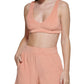 CALVIN KLEIN Womens Tops M / Coral CALVIN KLEIN - V-Neck Crop Tops