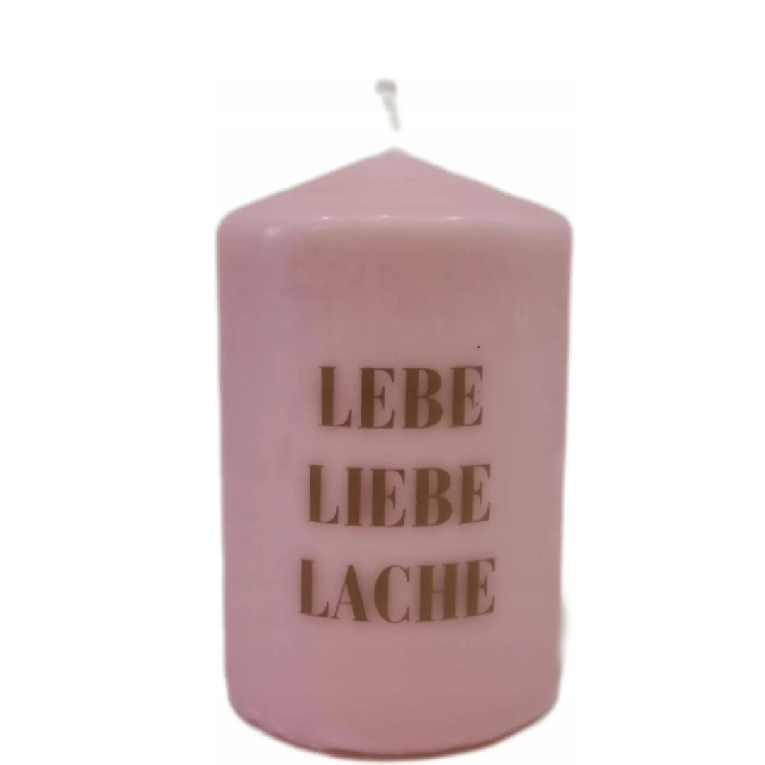 Decorative Candle Cylinder Pink