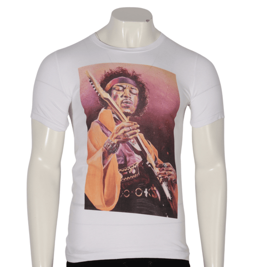 CANVAS Mens Tops S / White CANVAS - Jimi Hendrix graphic t-shirt