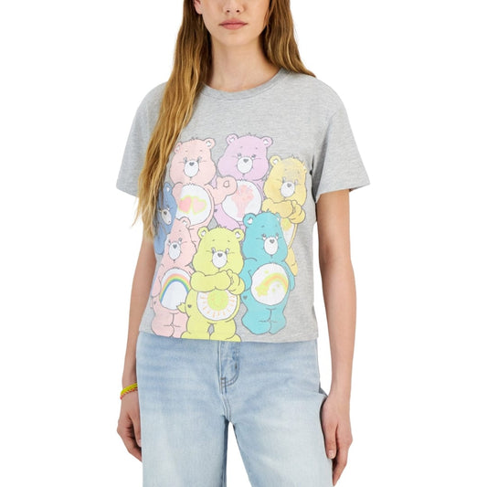 CARE BEARS Womens Tops S / Grey CARE BEARS - Graphic-Print T-Shirt