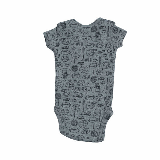 CARTER'S Baby Boy New Born CARTER'S - Baby - All Over Sports Print Short Sleeve Bodysuit