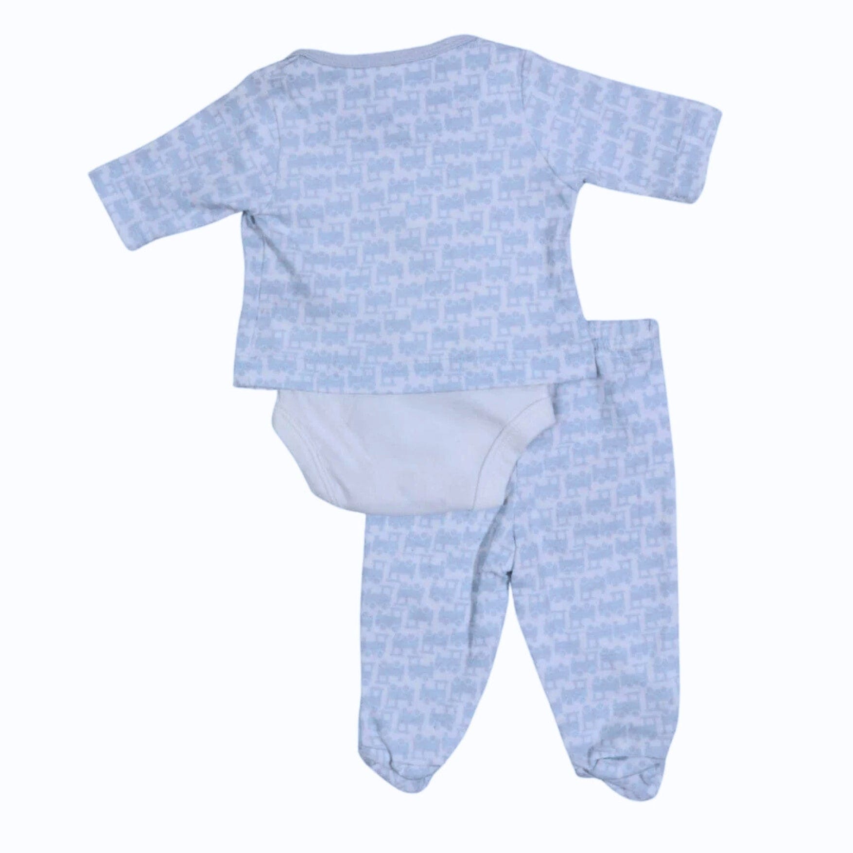 CARTER'S Baby Boy Preemie / Multi-Color CARTER'S - Baby - Train Printed 3 Pc Set