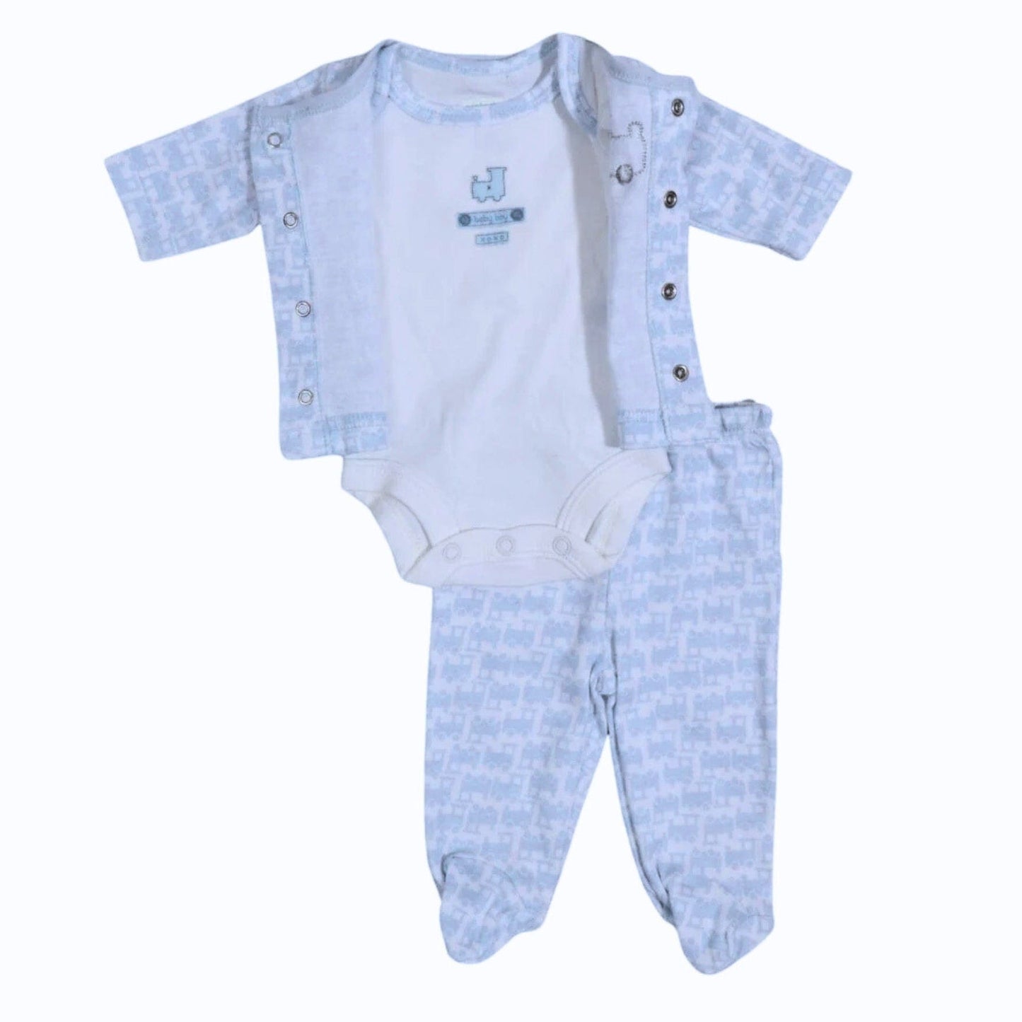 CARTER'S Baby Boy Preemie / Multi-Color CARTER'S - Baby - Train Printed 3 Pc Set