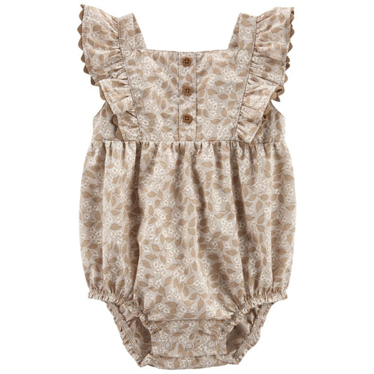 CARTER'S Baby Girl CARTER'S - Baby - Floral Flutter Bodysuit