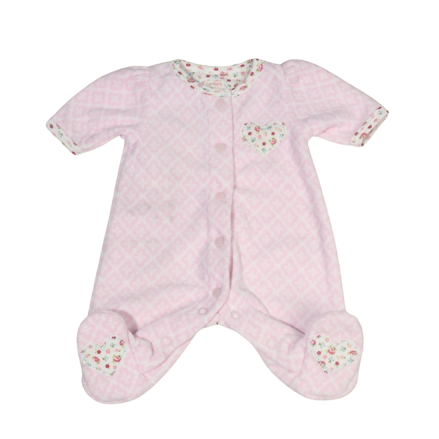 CARTER'S Baby Girl New Born / Pink CARTER'S - Heart deatil baby girl overall