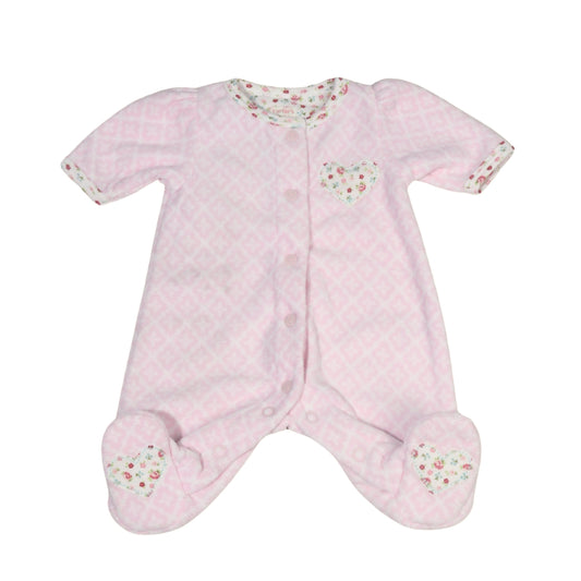 CARTER'S Baby Girl New Born / Pink CARTER'S - Heart deatil baby girl overall