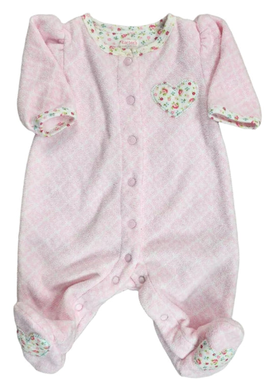 CARTER'S Baby Girl New Born / Pink CARTER'S - Heart deatil baby girl overall