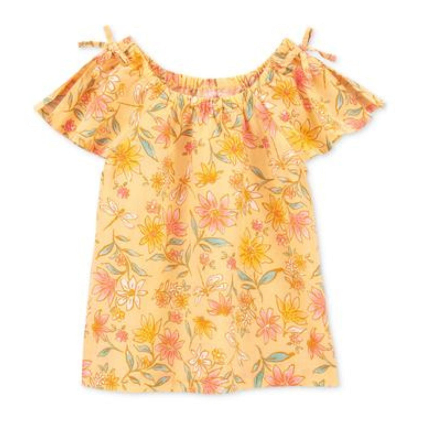 CARTER'S Girls Tops 4 Years / Yellow CARTER'S - Kids -  Floral Linen Top