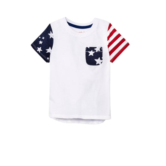 CAT & JACK Baby Boy 3 Years / Multi-Color CAT & JACK - Stars and Stripes Short Sleeve T-Shirt