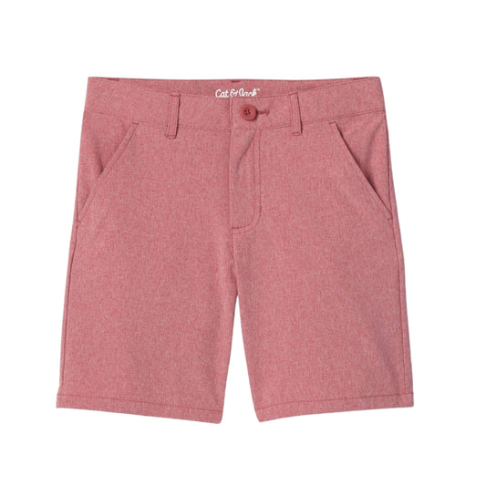 CAT & JACK Boys Bottoms M / Pink CAT & JACK - Flat Front Adjustable Waist Chino Shorts