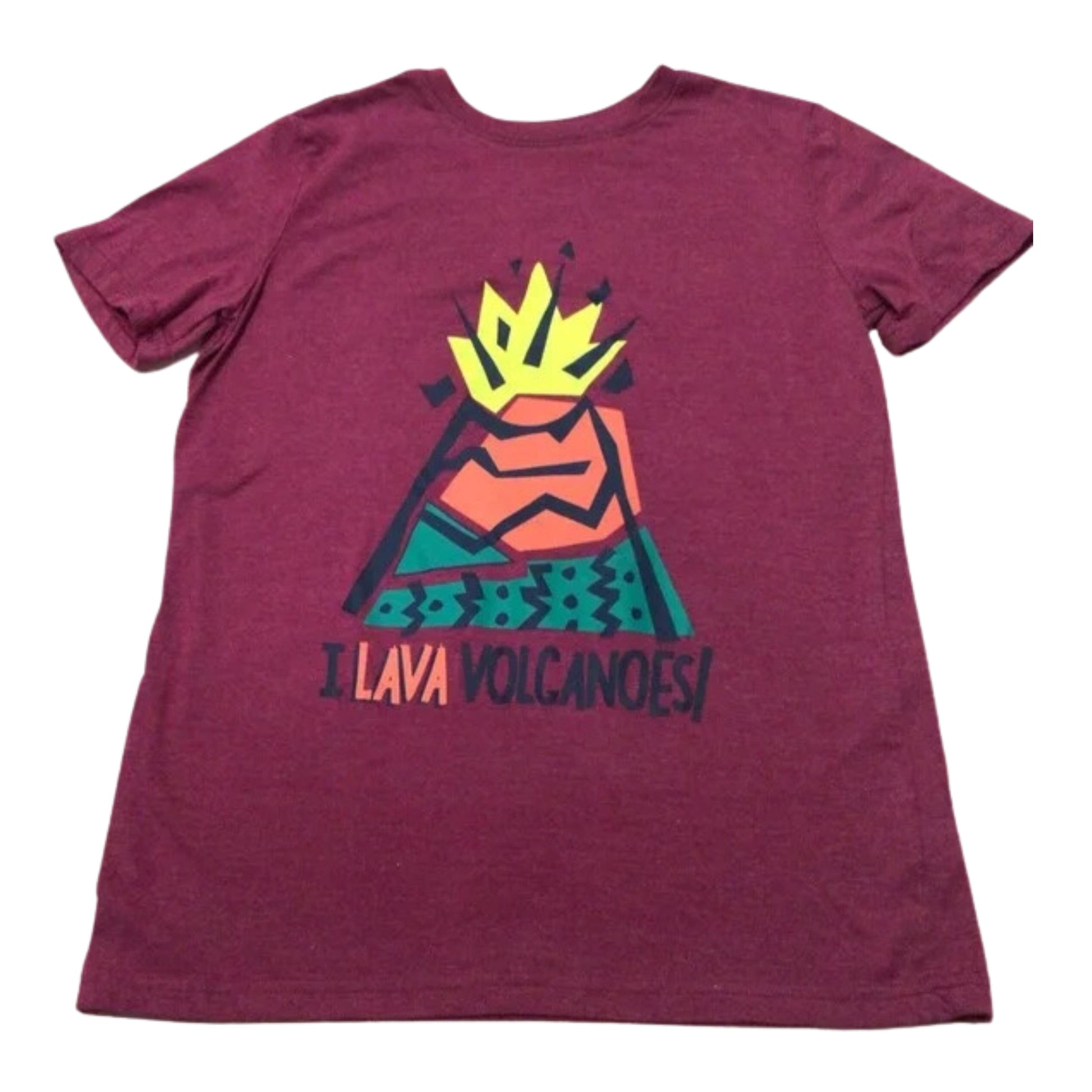 CAT & JACK Boys Tops S / Burgundy CAT & JACK - KIDS - I Lava Volcanoes! Shirt