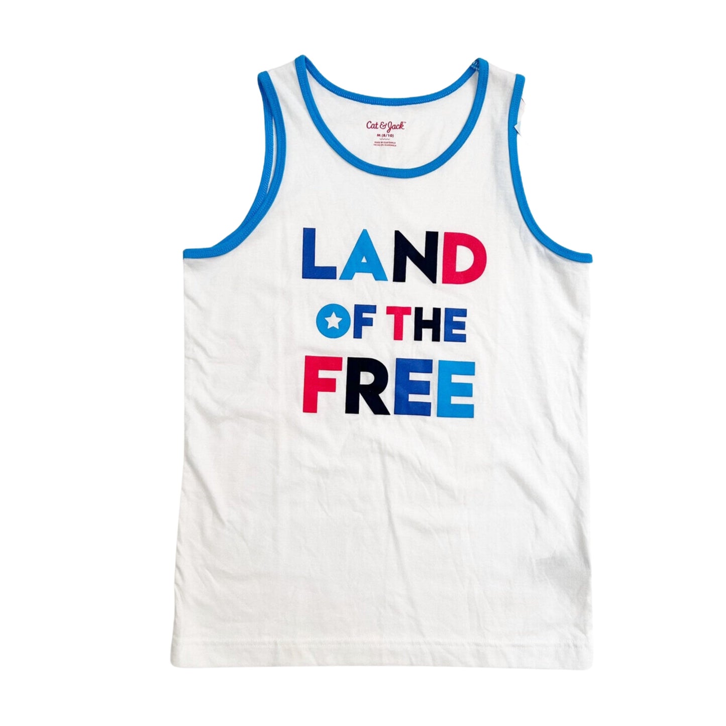 CAT & JACK Boys Tops XL / White CAT & JACK -  KIDS - Land of the Free Tank Top