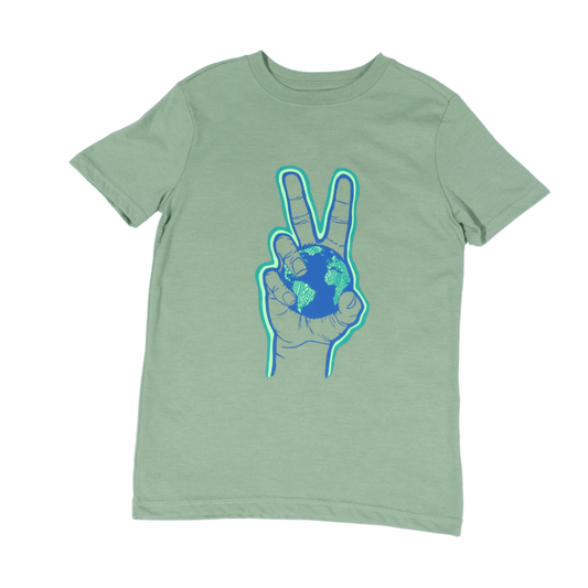 CAT & JACK Boys Tops CAT & JACK - Printed Hand Holding World T-Shirt