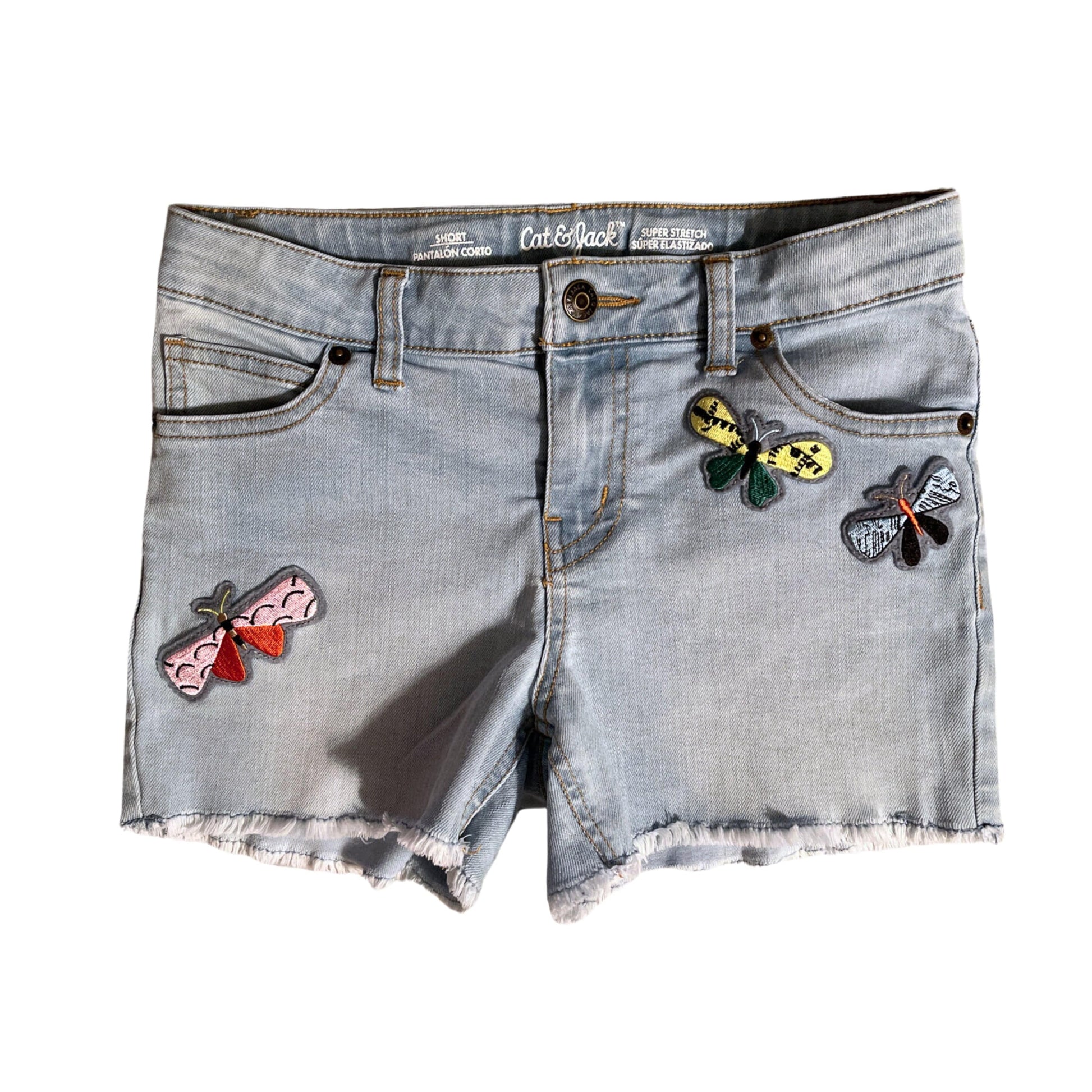 CAT & JACK Girls Bottoms M / Blue CAT & JACK -Dragonfly Cutoff Jean Shorts