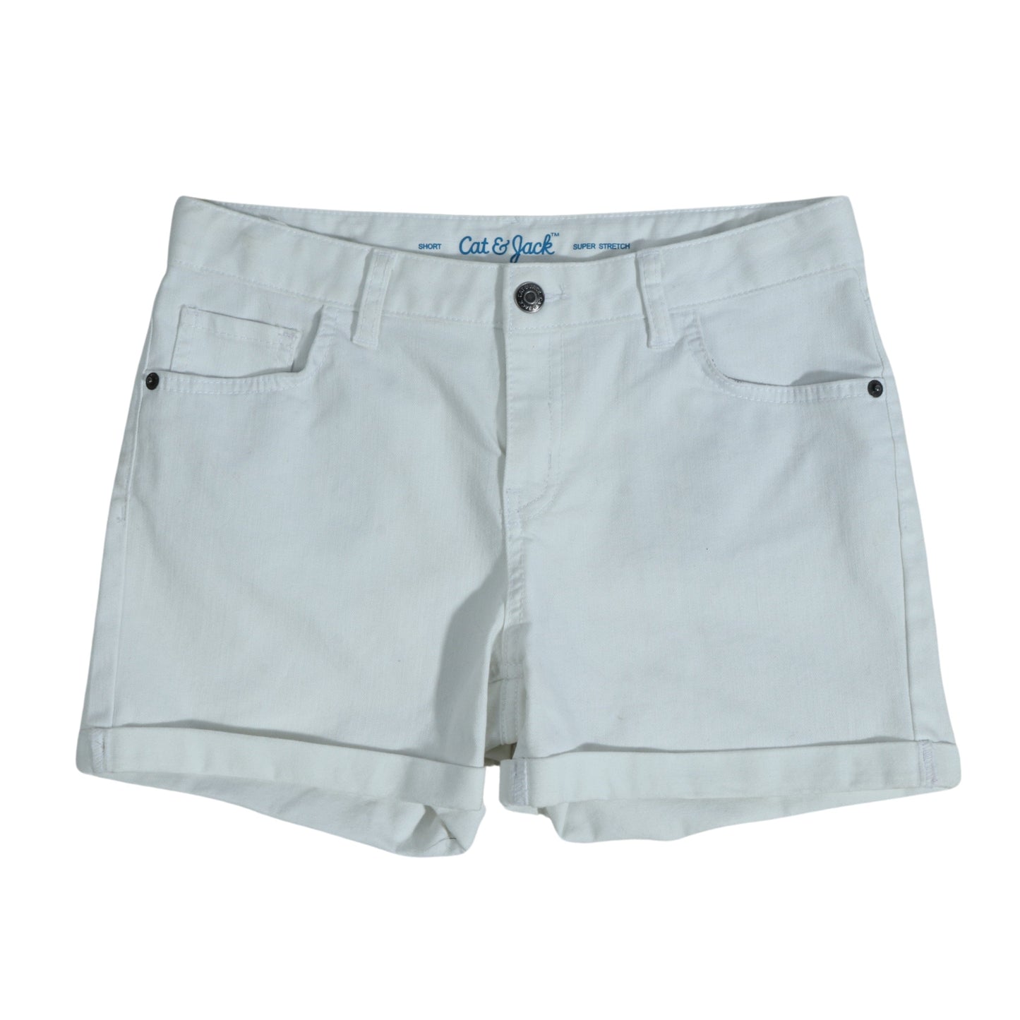 CAT & JACK Girls Bottoms XL / White CAT & JACK - Kids - Button Front Short