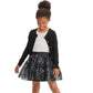 CAT & JACK Girls Bottoms L / Black CAT & JACK - Metallic Rainbow Tulle Spiderweb Spider Halloween Skirt