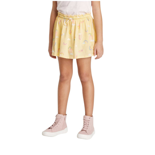 CAT & JACK Girls Bottoms L / Yellow CAT & JACK - Printed Skort Drawsting Design
