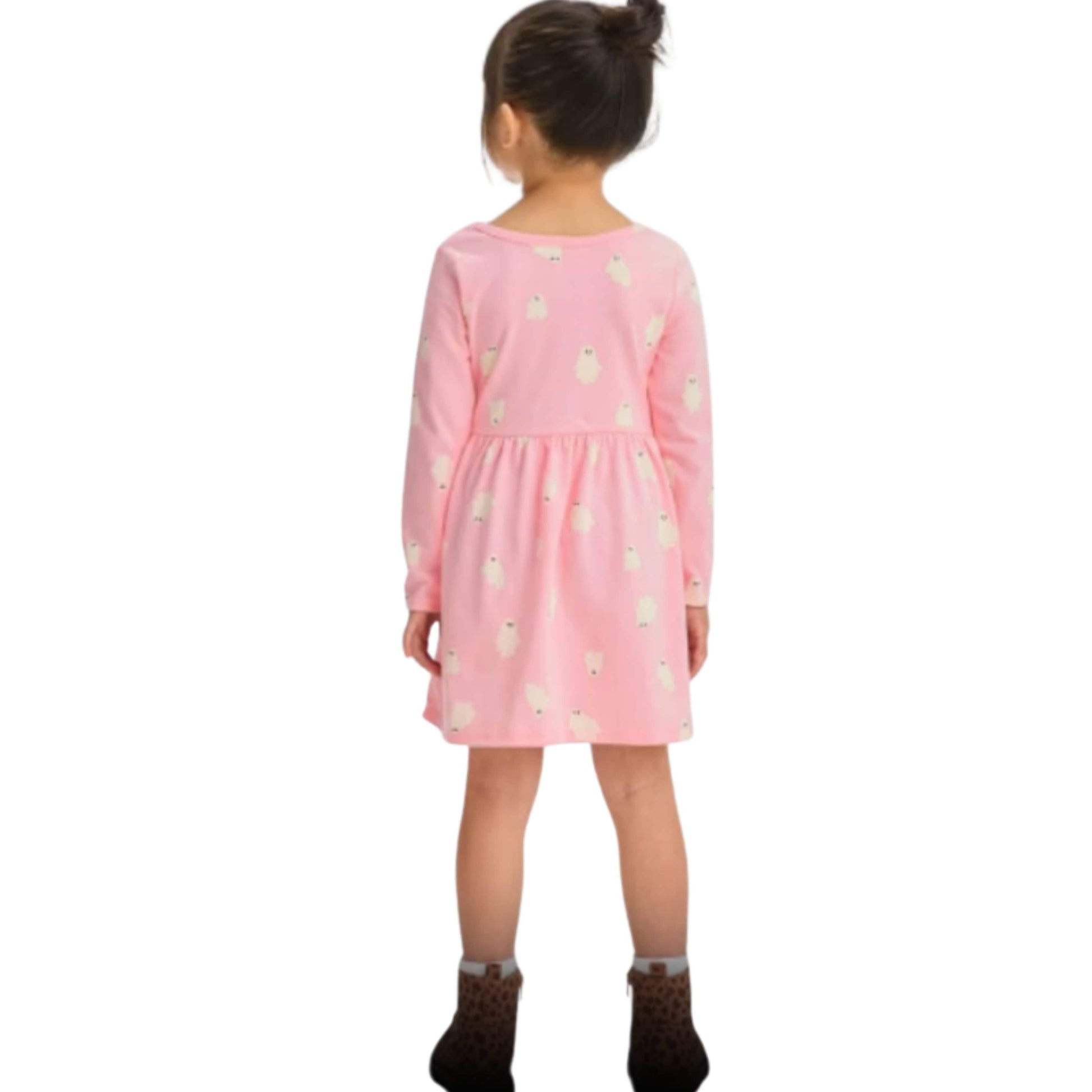 CAT & JACK Girls Dress XL / Pink CAT & JACK - KIDS -  Ghost Print Halloween Themed Dress