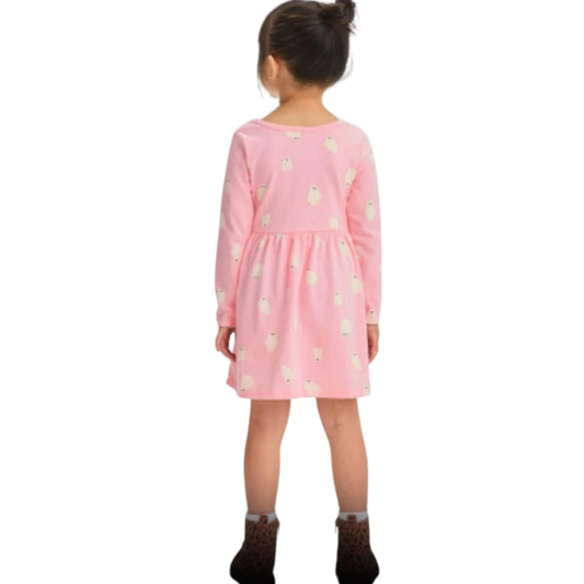 CAT & JACK Girls Dress XL / Pink CAT & JACK - KIDS -  Ghost Print Halloween Themed Dress