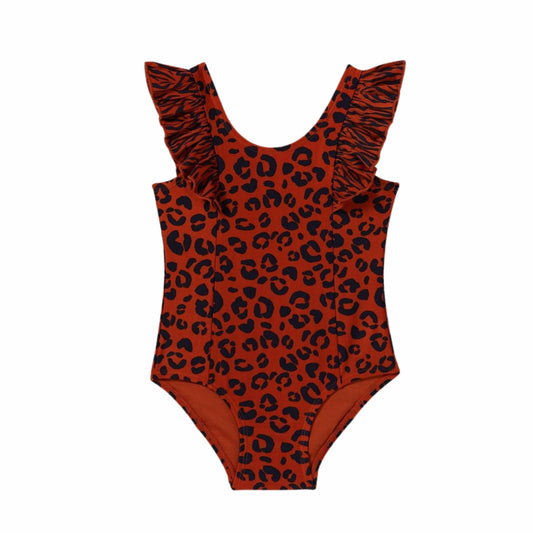 CAT & JACK Girls Swimwear 5 Years / Mult-Color CAT & JACK - Kids - Leopard Print One Piece Swimsuit