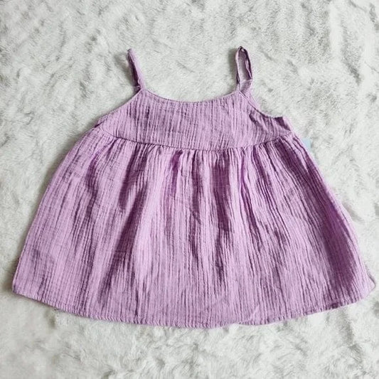 CAT & JACK Girls Tops XS / Purple CAT & JACK -  Gauze Tank Top
