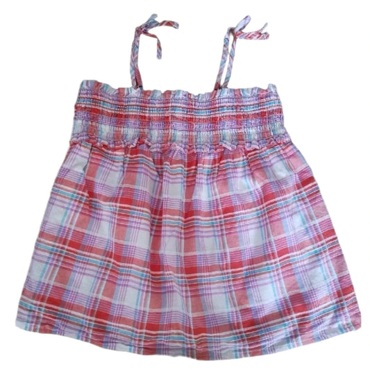 CAT & JACK Girls Tops L / Multi-Color CAT & JACK - Plaid Tank Top