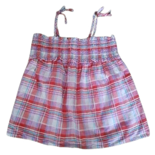 CAT & JACK Girls Tops L / Multi-Color CAT & JACK - Plaid Tank Top