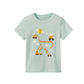 CAT & JACK Girls Tops 4 Years / Green CAT & JACK - Rainbow Construction Graphic Short Sleeve T-Shirt