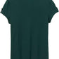 CAT & JACK Girls Tops L / Dark Green CAT & JACK - Sold Color Neck T-Shirt