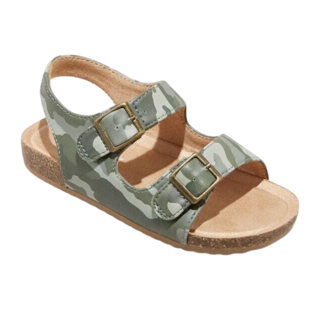 CAT & JACK Kids Shoes 30 / Green CAT & JACK - Kids - Camo Print Footbed Sandals