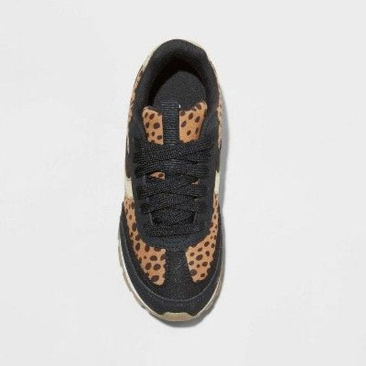 CAT & JACK Kids Shoes 32 / Multi-Color CAT & JACK - Kids -  Leopard Print Lace-Up Sneakers