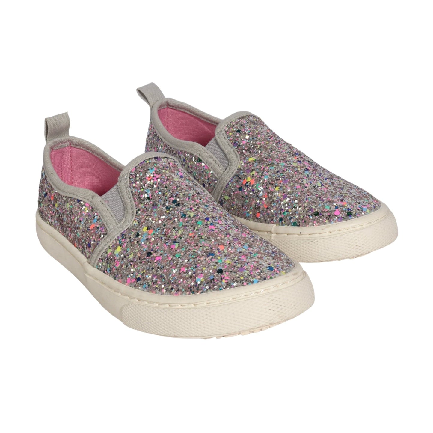 CAT & JACK Kids Shoes 30 / Silver CAT & JACK - KIDS- Madigan Slip-on Glitter Sneakers